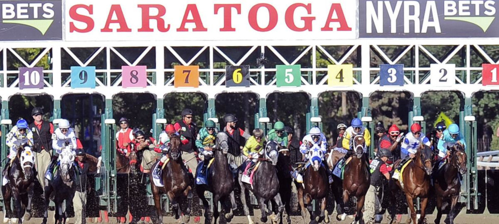 Why will the Belmont Stakes take place at Saratoga Race Course in 2024?